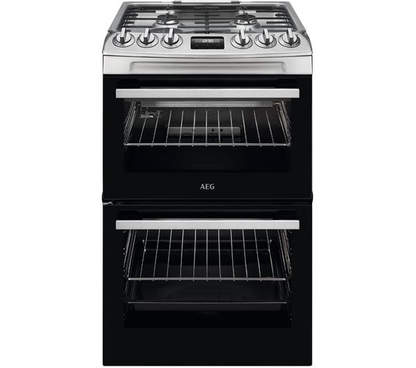 An image of AEG CGX1130ACM 55 cm Gas Cooker - White