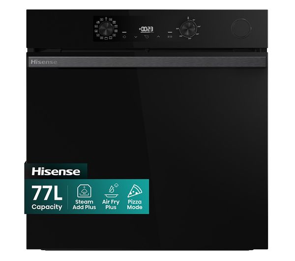 An image of HISENSE Hi4 BSA66221CDBGUK Electric Steam Oven - Black