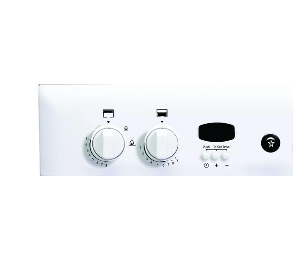 indesit id60g2w 60cm double oven gas cooker white