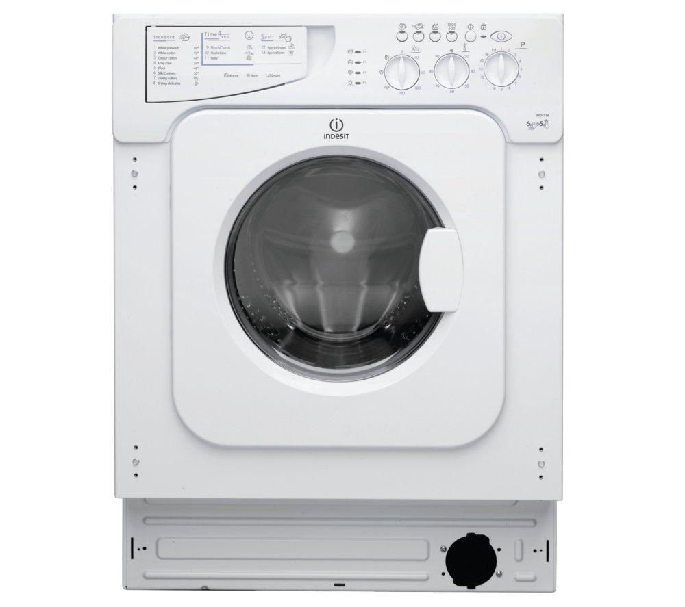 INDESIT IWDE146 Integrated Washer Dryer, White Review