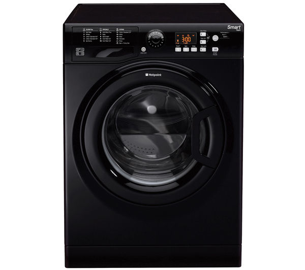 HOTPOINT WMFUG842K SMART Washing Machine - Black, Black