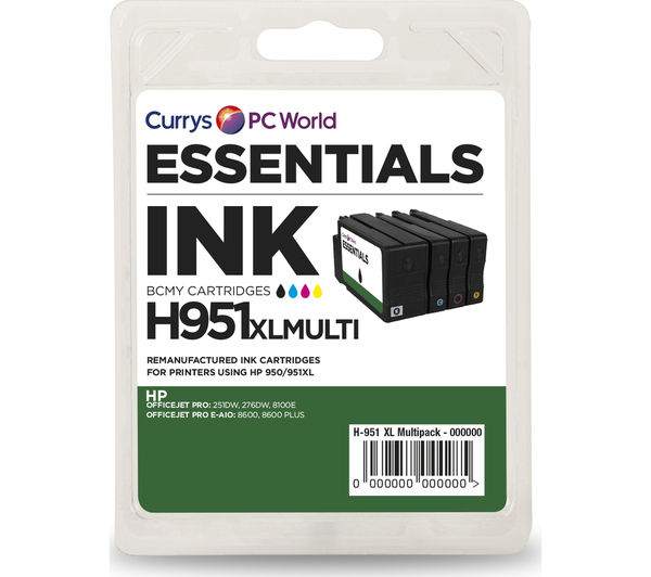 ESSENTIALS HP950 & HP951 4-Colour Ink Cartridges