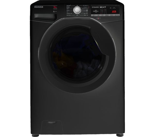 1600 spin washing machine black