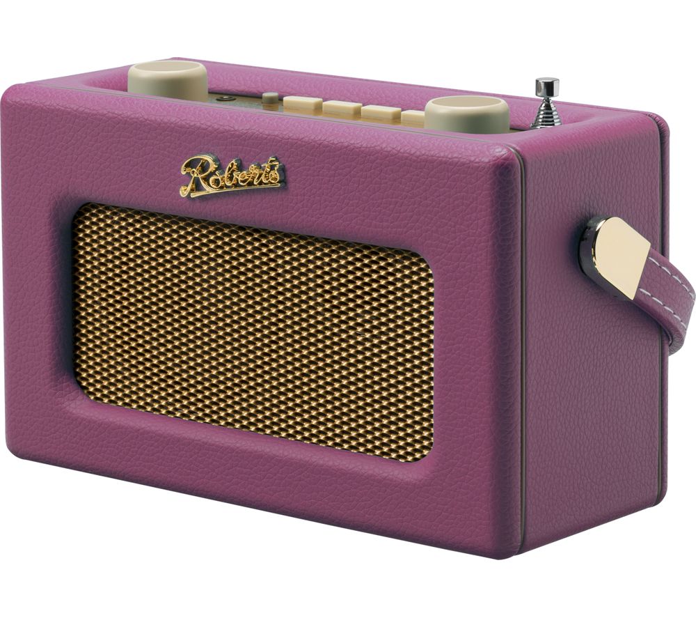 ROBERTS Revival Uno Retro Portable Clock Radio Pink, Pink Review
