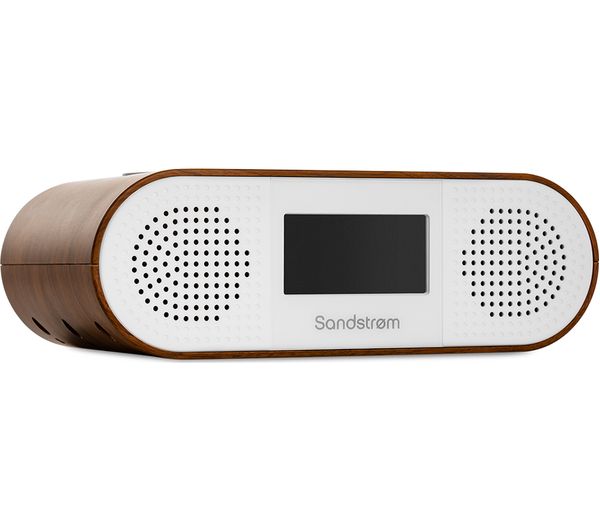 SANDSTROM SDBTW18 DAB+/FM Bluetooth Clock Radio Wood Fast Delivery
