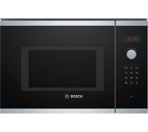 BOSCH Serie 4 BEL553MS0B Built-in Microwave with Grill - Stainless Steel, Stainless Steel