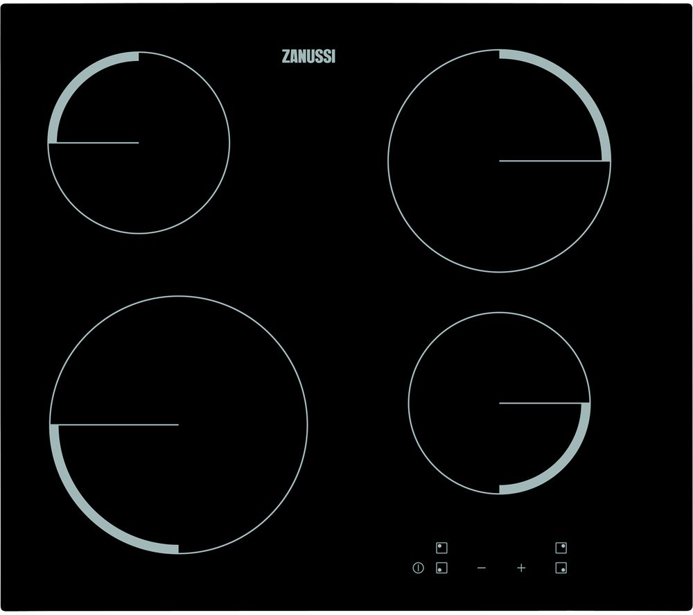 ZANUSSI ZEV6240FBA Electric Ceramic Hob – Black, Black