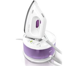 10184435: CareStyle Compact IS2044 Steam Generator Iron - White & Violet 10184435: CareStyle Compact IS2044 Steam Generator Iron - White & Violet