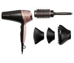REMINGTON Curl and Straight Confidence D5706 Hair Dryer - Grey & Rose Gold