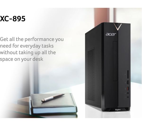 ACER Aspire XC-895 Desktop PC - Intel® Core™ i3, 1 TB HDD, Black