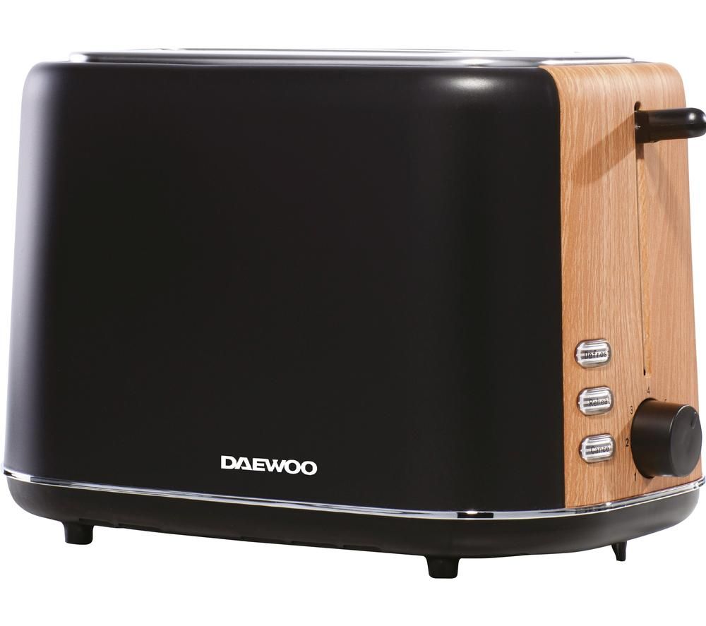 DAEWOO SDA1743 2-Slice Toaster - Black, Black