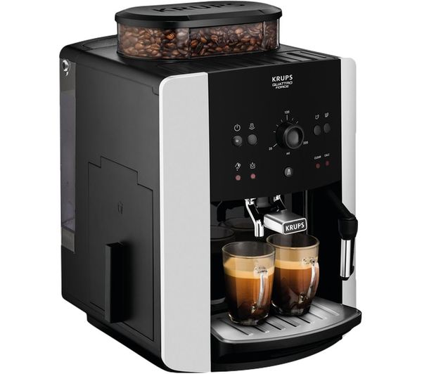 Buy KRUPS Quattro Force EA811840 Arabica Bean to Cup Coffee Machine Silver & Black Free