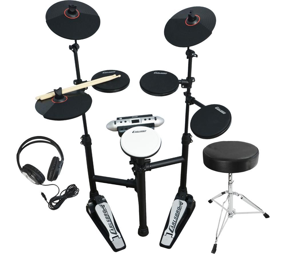 CARLSBRO CSD120 Electronic Drum Set - Black