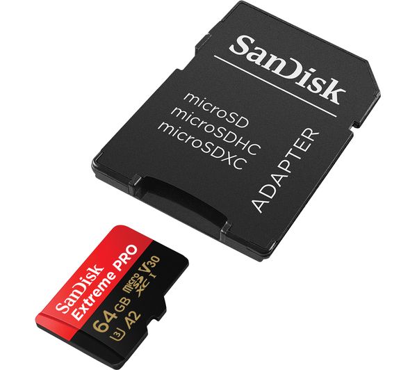 Image of SANDISK Extreme Pro Class 10 microSDXC Memory Card - 64 GB