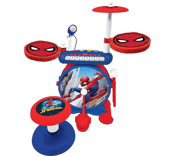 Lexibook Electronic Drums Set With Seat Spider Man