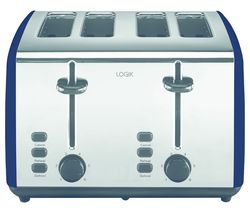 L04TBU21 4-Slice Toaster - Blue & Silver