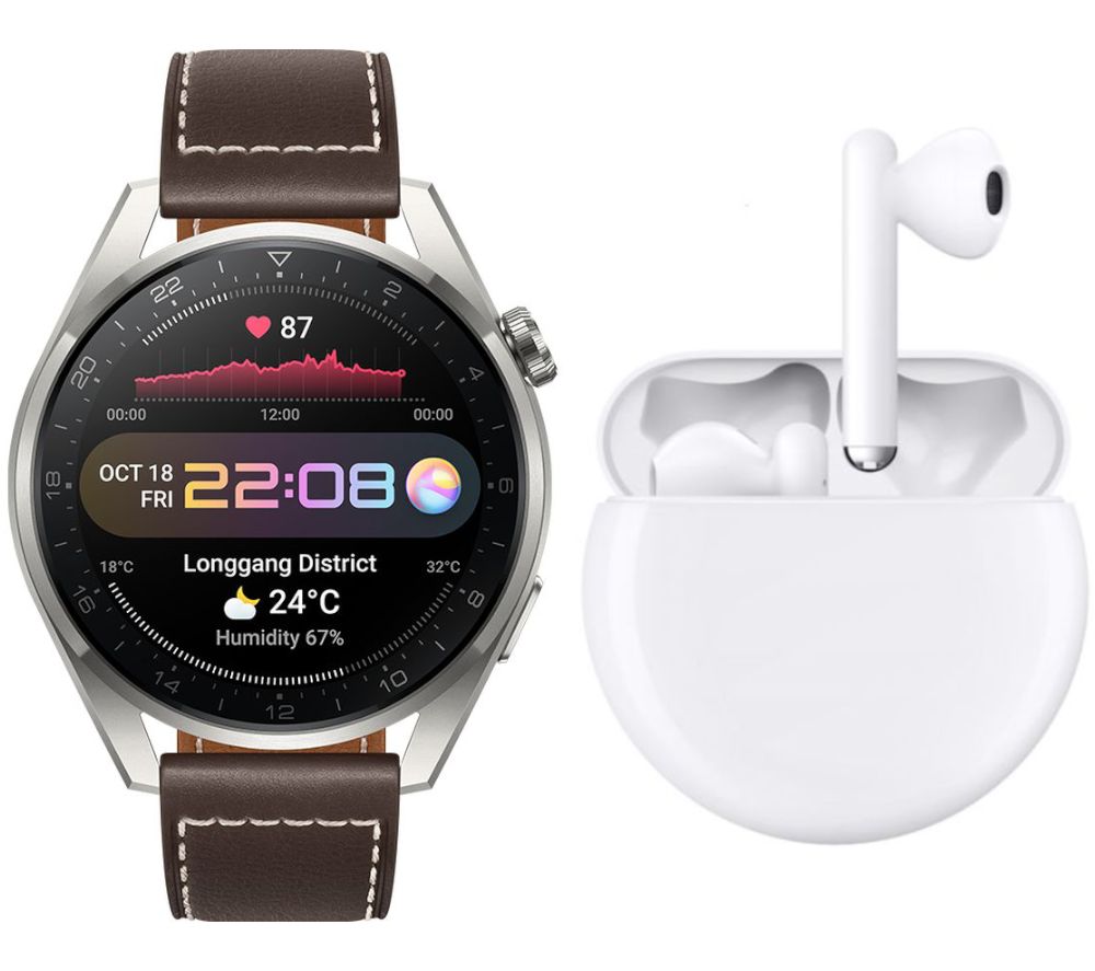 HUAWEI Watch 3 Pro Classic & FreeBuds 3 Earphones Bundle review