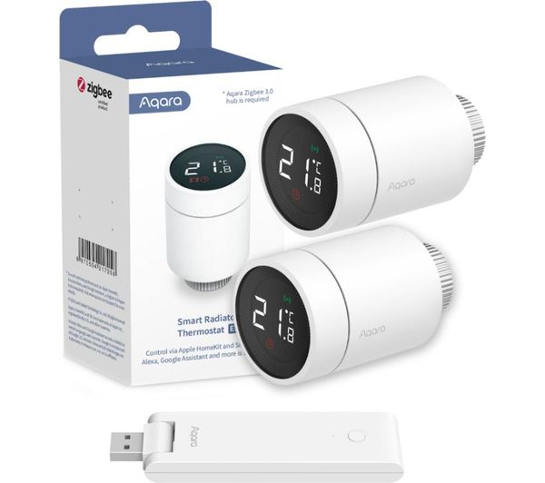 Aqara E1 Wireless Smart Radiator Thermostat Starter Kit Twin Pack