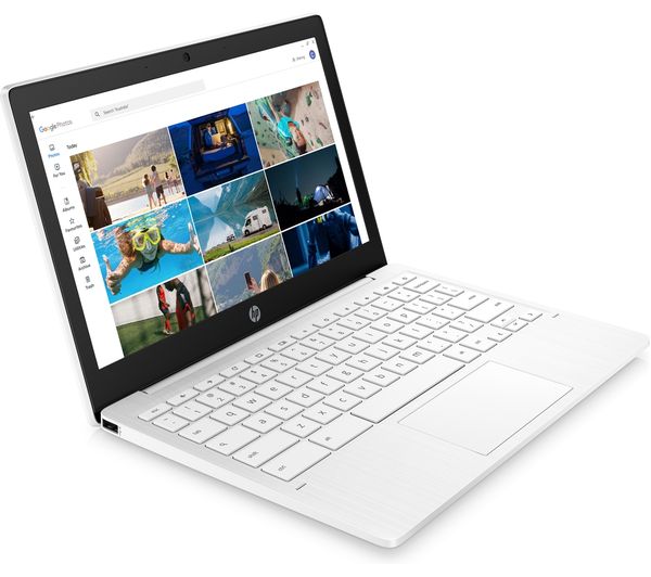 Image of HP 11a-na0000sa 11.6" Refurbished Chromebook - MediaTek MT8183, 64 GB eMMC, White (Excellent Condition)