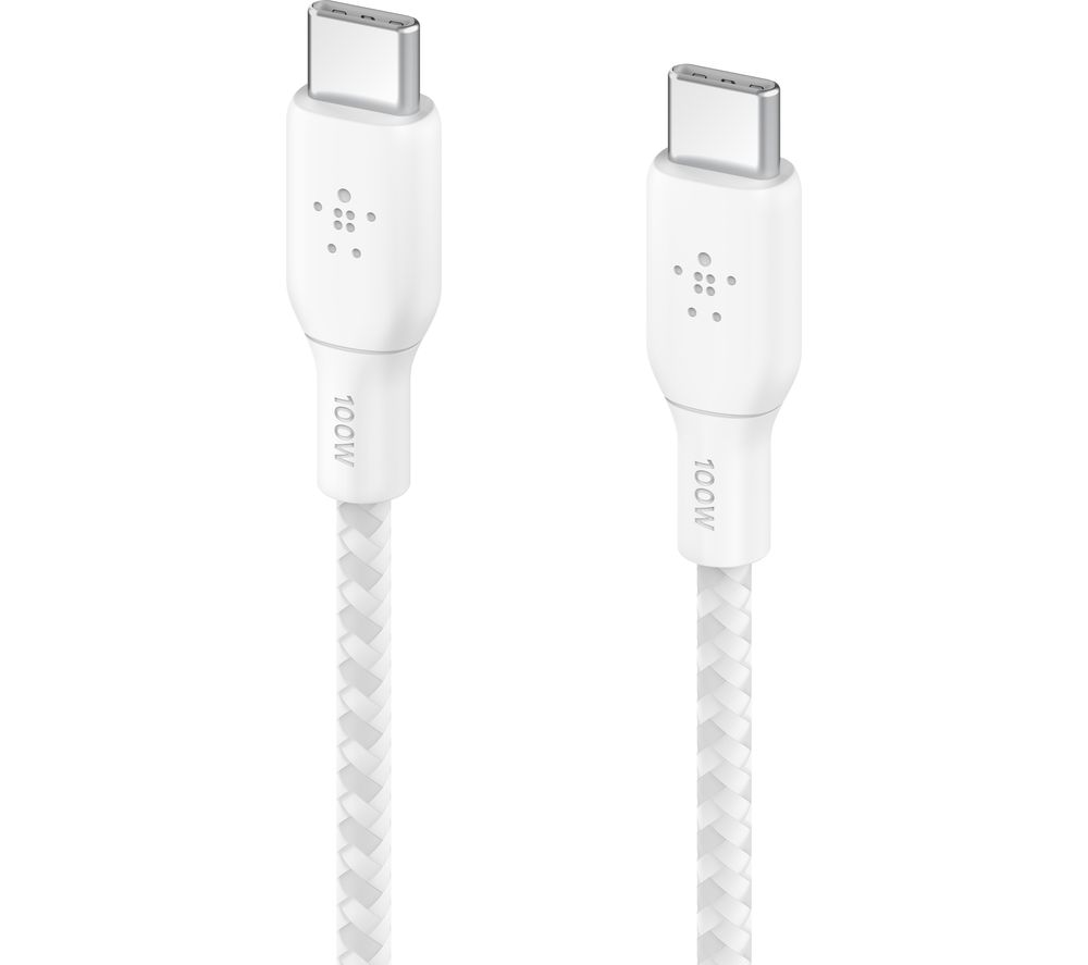 Braided USB Type-C Cable - 2 m, White