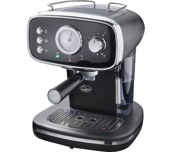 Quest 36569 Retro Coffee Machine Black