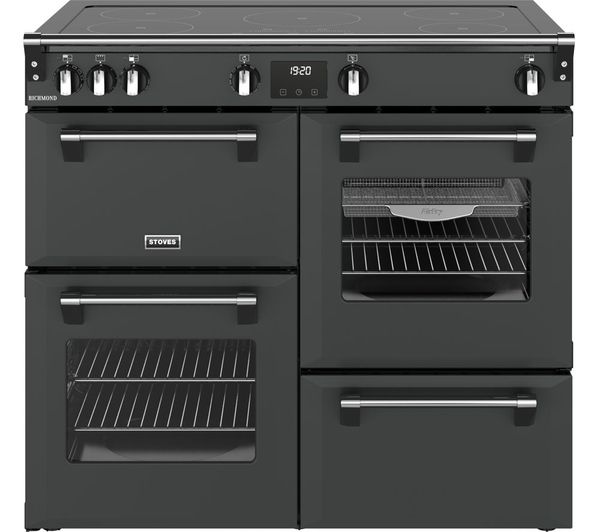 STOVES Richmond 100Ei Electric Induction Range Cooker - Anthracite & Chrome