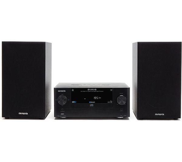 Aiwa Msbtu 500 Bluetooth Mini Hi Fi System Black