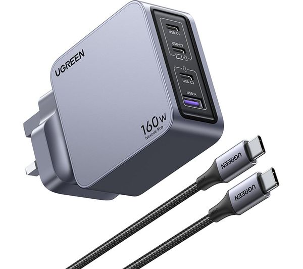 UGREEN Nexode Pro series 160 W 4-Port GaN Universal USB Charger
