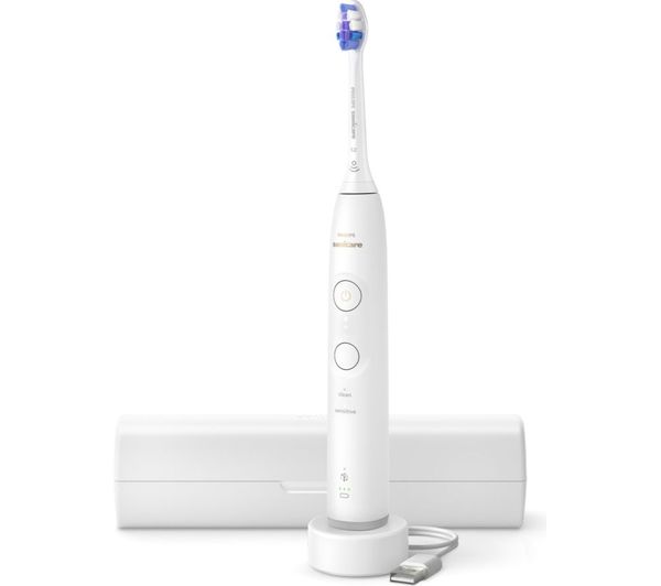 An image of PHILIPS Sonicare Series 6100 HX7400/06 Electric Toothbrush - White