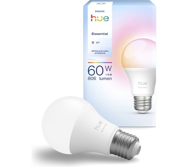 PHILIPS HUE Essential Colour Smart LED Bulb - E27
