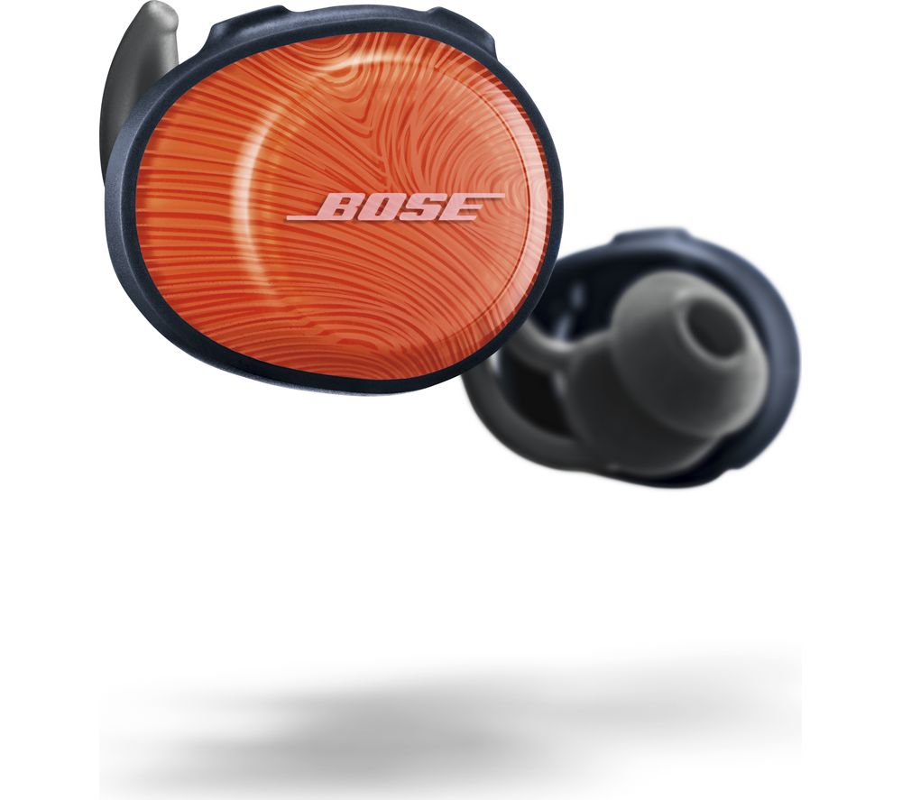 BOSE SoundSport Free Wireless Bluetooth Headphones – Orange & Blue, Orange