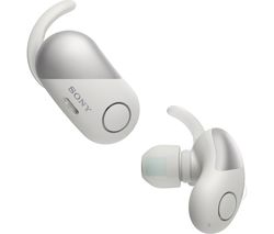SONY Sports WF-SP700N Wireless Bluetooth Noise-Cancelling Headphones - White