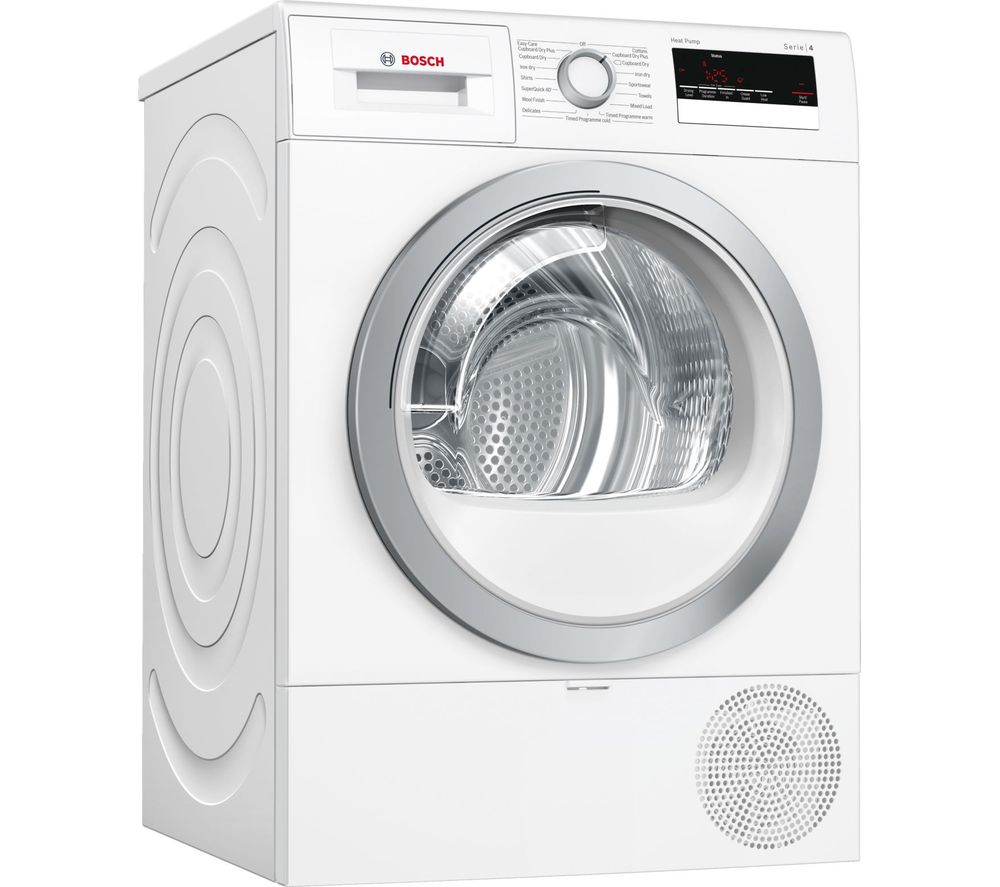 BOSCH Serie 4 WTR85V21GB 8 kg Heat Pump Tumble Dryer  White, White