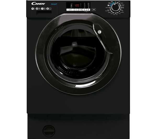 Candy Cbw49d2bbe Integrated 9 Kg 1400 Spin Washing Machine Black