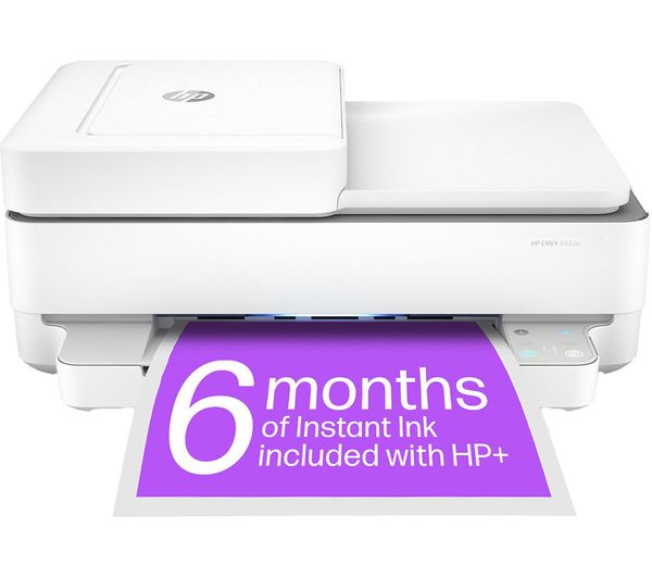 Image of HP ENVY 6432e All-in-One Wireless Inkjet Printer with Fax & Instant Ink with HP+