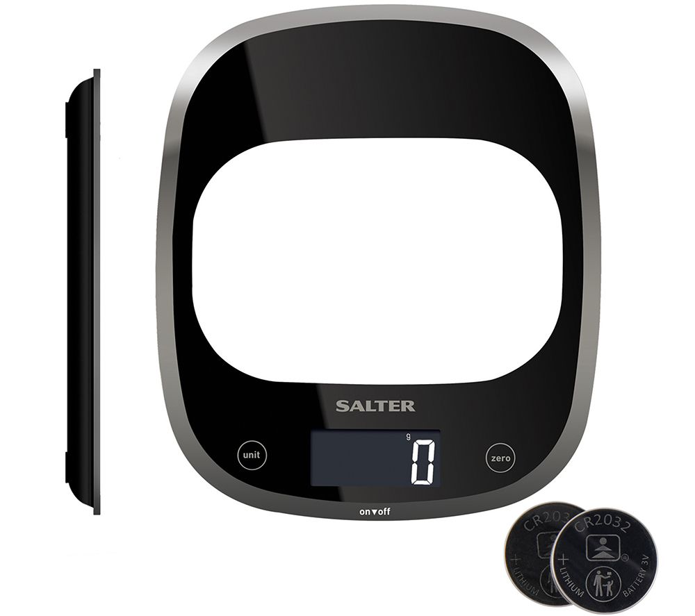 SALTER 1050 BKDR Digital Kitchen Scales - Black