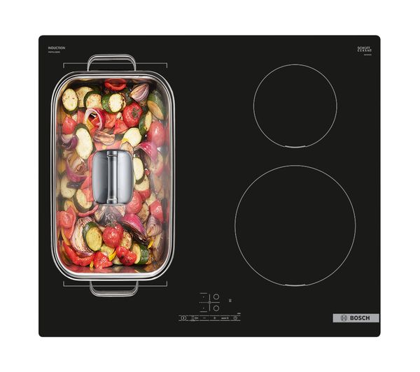BOSCH Series 4 CombiZone PWP611BB5B 59 cm Electric Induction Hob - Black
