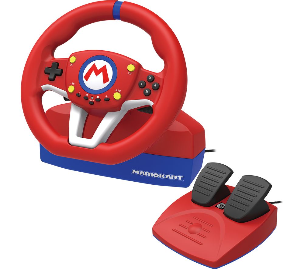 Nintendo Switch Mario Kart Pro Mini Racing Wheel & Pedals - Red