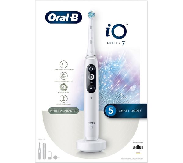 ORAIO7WH - ORAL B IO 7 Electric Toothbrush - White - Currys Business