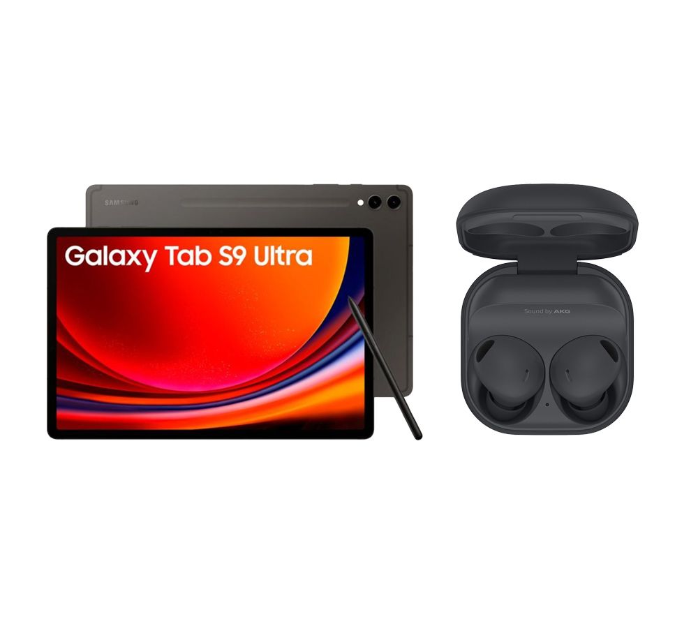 Galaxy Tab S9 Ultra 14.6" Tablet (1 TB, Graphite) & Galaxy Buds2 Pro Wireless Bluetooth Noise-Cancelling Earbuds Bundle
