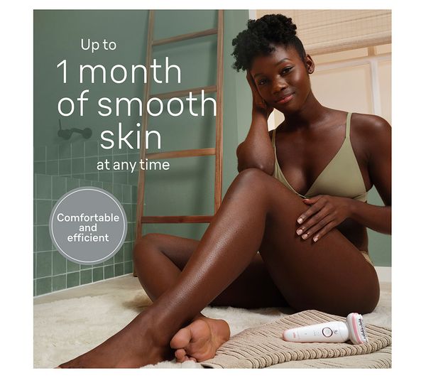 BRAUN Silk-épil 9 SE9-030 Wet & Dry Epilator - Flamingo
