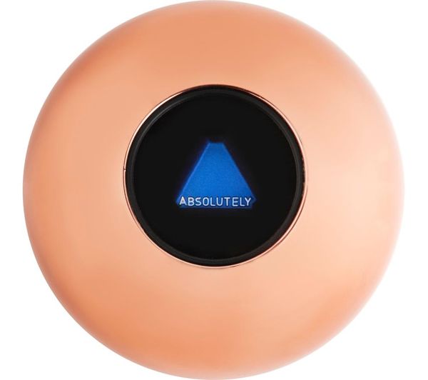 Magic 8 Ball – Globe De Voyance Rose Or – Jeu De Questions-Réponses – Sans Piles – Idéal Enfants Et Adultes – Cadeau Vintage