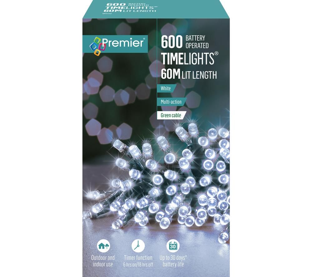 Timelights 600 White LEDs - 60 m