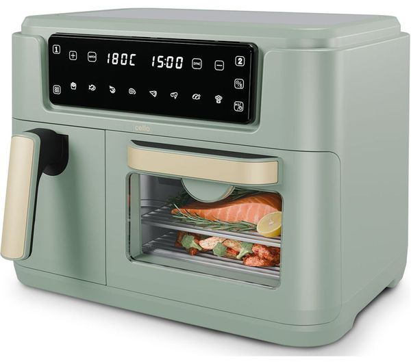 Cello Dual Zone Af901a Gr Air Fryer Sage Green