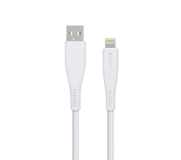 An image of SILVERLABEL USB Type-A to Lighting Cable - 2 m, White