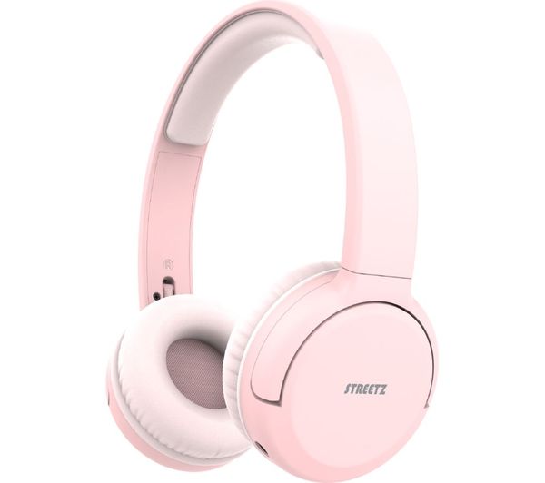 Streetz Bt210 Wireless Bluetooth Headphones Pink