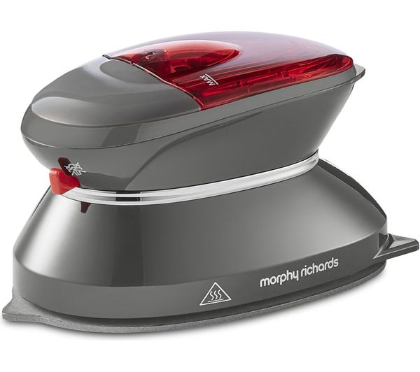 Morphy Richards Steam Compact 304000 Travel Steam Iron Grey Red Morphy Richards Steam Compact 304000 Travel Steam Iron Grey Red