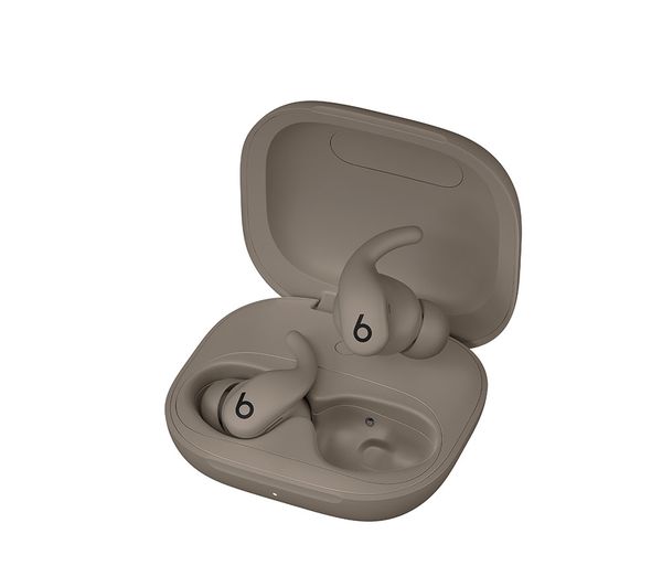 An image of BEATS Powerbeats Fit Wireless Bluetooth Refurbished Earbuds - Gravel Grey, (Excellent Condition)
