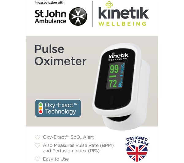 An image of KINETIK WELLBEING MD300CN310 Pulse Oximeter - White