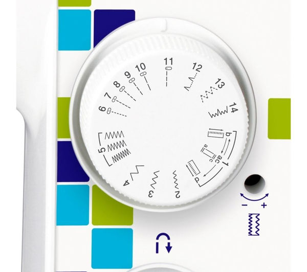 LS14ZU1 BROTHER LS14 Sewing Machine White, Blue & Green Currys